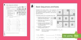 Check spelling or type a new query. Number Grid Basic Sequences And Rules Worksheet