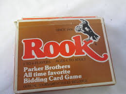 Jul 24, 2014 · rook is the name of a group of games and of the special deck of cards for the game which was introduced by parker brothers in 1906. Vintage 1978 Parker Brothers Bidding Card Game Rook In Original Box With Rule And Instruction Book Carol S True Vintage And Antiques