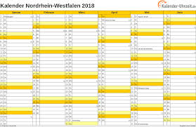 Ihnen fehlt ein kalender für das neue jahr, sie benötigen jedoch eher einen zweckmässigen kalender samt feiertagen zum ausdrucken statt einen teuren wandkalender? Feiertage 2018 Nordrhein Westfalen Kalender