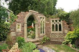 Redwood stone is the renowned creator of delightful gothic follies and italianate ruins, reviving the traditions of the great 18c landscape architects Garden Dreams Cool Website For Getting Your Own Gothic Folly Gothic Garden Garden Dividers Beautiful Gardens