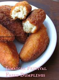 Jamaican Festival Fried Dumplings I Have A Recipe For These But It Adds Other Spices No Egg However I Am Gonn Jamacian Food Caribbean Recipes Jamaica Food