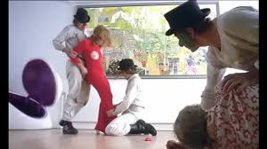 Adrienne Corri breasts - bush sexy scene in A Clockwork Orange