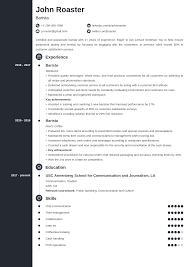 barista resume sample: examples & 25+