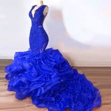 We strongly recommend you to select custom made to ensure the dress will fit you when it arrives. Blue Mermaid Formal Dresses Blue Trumpet Gowns Promfy