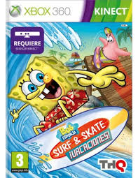 Consola xbox 360 slim 2. Bob Esponja Surf Skate Vacaciones Kinect Xbox 360