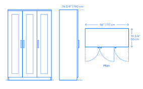 armoire wardrobe dimensions drawings dimensions guide