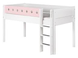 Halbhoch Bett Weiss Mit Gerader Leiter Und Lattenrost Flexa White 90x200cm Jetzt Bestellen Unter Https Moebel Lad Loft Betten Bett Ideen Betten Fur Kinder