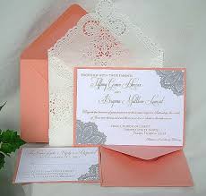 Wedding Invitation Unique Elegant Coral Peach By Allthingsangelas Fun Wedding Invitations Wedding Invitations Trendy Wedding Invitations