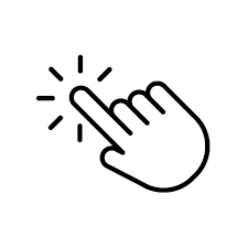 Ilustración de Icono De Clic A Mano En El Diseño De Estilo De Contorno De Moda Ilustración Gráfica Vectorial Símbolo De Clic Para El Diseño Del Sitio Web Logotipo Aplicación Y Ui