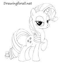 Learn how to draw my little pony pictures using these outlines or print just for coloring. How To Draw Rarity Drawingforall Net