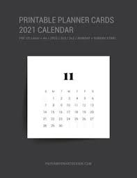 Download the printable pdf, which is available in the newsletter subscribers free member's library. 2021 Calendar 3x3 2x2 Printable Journal Planner Cards Minima Paper Moon Art Design
