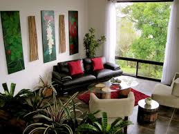 Design elements like shelving, hidden storage, accent lighting and a solid color scheme also go a long way in making a small space seem larger. Cool Innovative Indoor Plants Living Room Ideas With Ornamental Plant Flower Pots Home Dec Living Room Plants Living Room Plants Decor Simple Living Room Decor