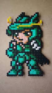 Shiryu Saint Seiya Perler Beads Abalorios Hama Plantillas Hama Beads Hama Beads