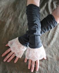 Because of the gorgeous texture and softer yarn used in making this pattern, you'll surely love it. Eloise Vintage Victorian Inspired Cotton And Lace Cuffs Fingerless Gloves Arm Warmers Lace Gloves Arm Warmers Fingerless