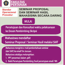 Contoh proposal di bidang pertanian banyak sekali meliputi kumpulan proposal pertanian sebagai berikut : Fakultaspertanianub ×'×˜×•×•×™×˜×¨ Pengumuman Standar Operasional Prosedur Sop Seminar Proposal Dan Seminar Hasil Mahasiswa Secara Daring