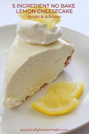 Delicious No Bake Lemon Cheesecake Recipe Practically Homemade Recipe Lemon Cheesecake Recipes No Bake Lemon Cheesecake Cheesecake Recipes