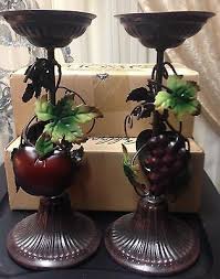 Home Interiors 49 00 Sonoma Villa Fruit Apple Grape 2 Pc Candle Set Mint Box Home Interior Catalog House Interior Candle Set