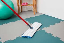 To clean commercial rubber floor mats, sweep off dirt and debris every day and wash the mats with a hose if there are stains. How To Clean Rubber Floor Tiles