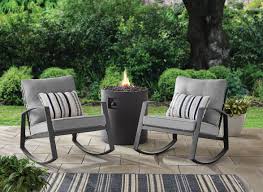Product title chaise lounge set of 2, outdoor lounge chairs with 5. Mainstays Asher Springs 2 Piece Steel Cushioned Rocking Chair Set Grey Sellables
