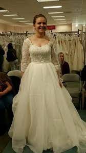 Oleg Cassini Organza 3 4 Sleeved Wedding Dress David S Bridal Davids Bridal Wedding Dresses Sleeved Wedding Dress Wedding Dresses