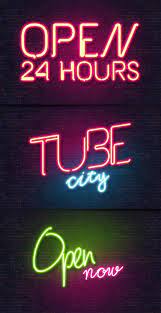 Neon Text Effect Style Neon Typography Photoshop Text Effects Text Effects