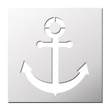 Pochoir Ancre De Bateau Pochoir Pochoir A Imprimer Modeles Pochoirs