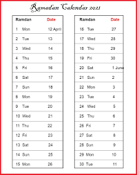 Celebrated for up to three days. Printable 2021 Ramadan Calendar With Prayer Times Ramzan 1442 Calendar Dream