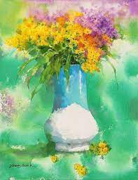 韓國水彩畫家 金英善 芳網 art painting art fair