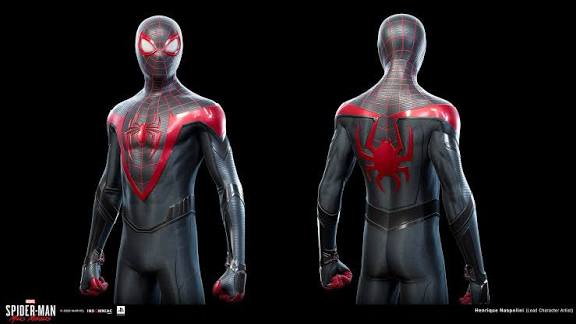 Classic Suit (Miles Morales/Spider Man Miles Morales/Spider Man 2 PS5) Minecraft Skin