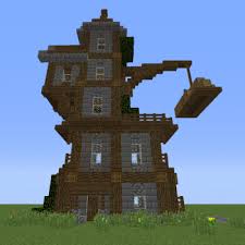 Minecraft Wizard Tower Real nice building, i think this could go well with a rpg texture. minecraft wizard tower