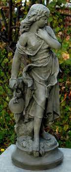 Garden decorations and statues girls playing with themselves. Casa Padrino Art Nouveau Garden Decoration Sculpture Statue Girl With A Small Jug Gray 26 X 23 X H 67 Cm Stone Figure Garden Sculpture
