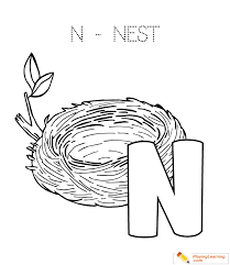 See more ideas about coloring pages, coloring pages for kids, coloring books. N Is For Nest Coloring Page Free N Is For Nest Coloring Page