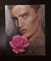 My Acrylic painting 5x7 canvas panel My friend's home with lilac flower in  thier front yard🥰❤