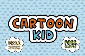 Comic script font contains 202 defined characters and 172 unique glyphs. Cartoon Kid A Comic Book Style Web Font 1048353 Web Fonts Font Bundles