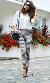 Monochromatic Trousers Luvrumcake Black And White Pants Fashion Style
