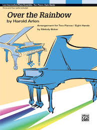 Preview over the rainbow from the wizard of oz lead sheet for cello and piano in eb key is available in 2 pages and compose for early intermediate difficulty. Over The Rainbow Piano Quartet 2 Pianos 8 Hands Sheet Score 4 Parts Included Harold Arlen