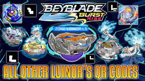 My name is josé lemos and my channel is the source on trclips for your beyblade needs. Zone Luinor L5 Qr Codes Of All Other Luinors Beyblade Burst Rise Turbo Evolution Cyprus Collab Youtube