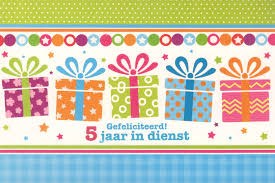 Jubileumkaarten Werk Jaar In Dienst