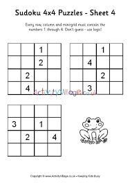 Compatible with all browsers, tablets and phones including iphone, ipad and android. Sudoku 4x4 Puzzle 4