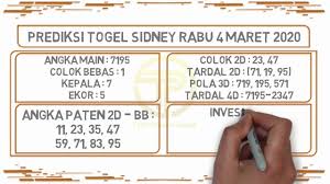 6.8.9.5 angka tidak gabung sidney 2d hari ini : Prediksi Sidney Jitu Rabu 4 Maret 2020 Youtube
