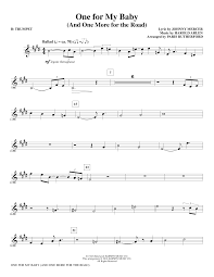 Paris Rutherford One For My Baby And One More For The Road Bb Trumpet Sheet Music Pdf Notes Chords Jazz Score Choir Instrumental Pak Download Printable Sku 353860