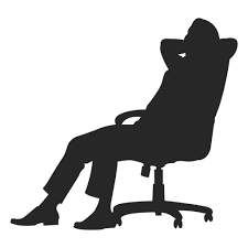 Sitting back on chair - Transparent PNG & SVG vector file