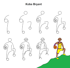 Lakers logo drawing at getdrawings | free download. Kobe Bryant Kobe Bryant Kobe Drawing Tutorial
