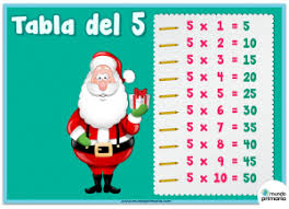 Navidad Para Ninos Recursos Didacticos Para Navidad Tablas Fichas Tabla Del 5