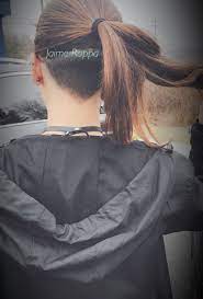V Shape Undercut With Ponytail Hair Styles Undercut Ponytail Hair Color Experts