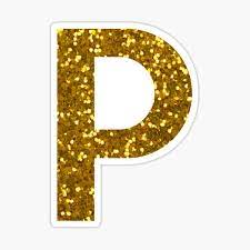 Letter P Glitter Stickers Glitter Stickers Coloring Stickers Birthday Banner Free Printable
