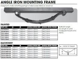 Cm Slipper Springs 50mm Multi Leaf Mounted Painted Natural Cm Single Axle Leaf Springs Trailer Caravan Parts Online