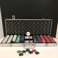 Professional Poker Dealer Game Chips Cards Metal Silver Tone Case Unbranded Poker Dealer Poker Set Poker