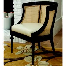 The wood chair features cushioned seating and a cane backing tied together with a black finish if your bedroom could use a little pop of color, the hudson accent chair is the perfect place to start. Global Views Black Cane Chair Gv270002
