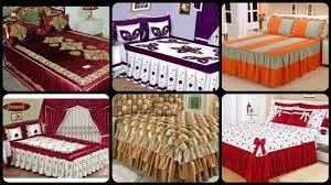 If your bedroom is well organized all well furnished but your bed sheet is not. Most Beautiful Frill Bed Sheet Designs Elegant Designer Bed Sheets Embroidered Bed Sheet Designs Youtube